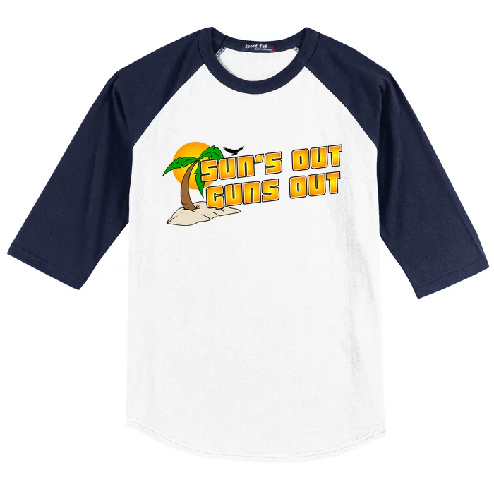 Sun's Got Guns Out Baseball Sleeve Shirt