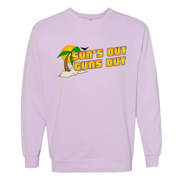 Sun's Got Guns Out Garment-Dyed Sweatshirt