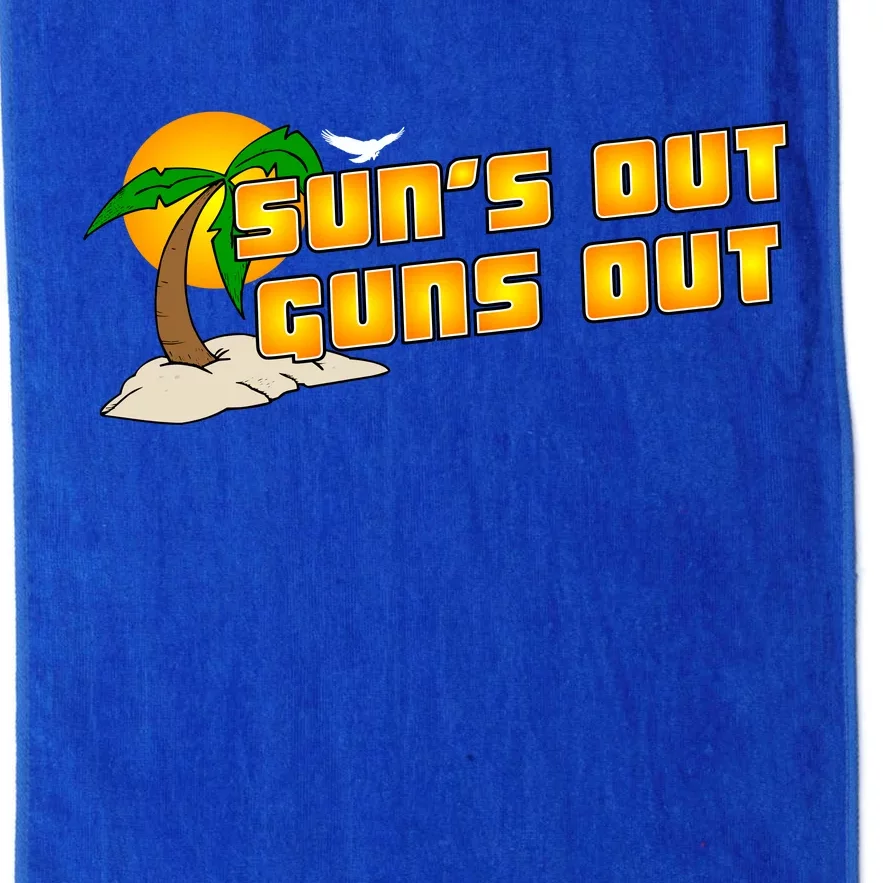 Sun's Got Guns Out Platinum Collection Golf Towel