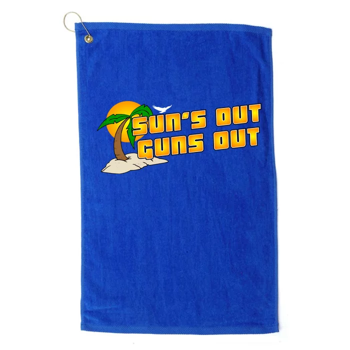 Sun's Got Guns Out Platinum Collection Golf Towel