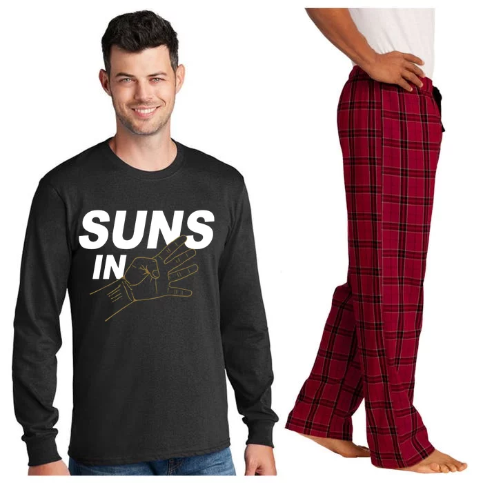 Suns In 4 Playoff Basketball Long Sleeve Pajama Set