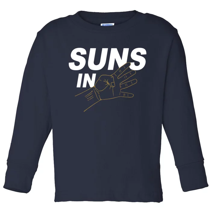 Suns In 4 Playoff Basketball Toddler Long Sleeve Shirt