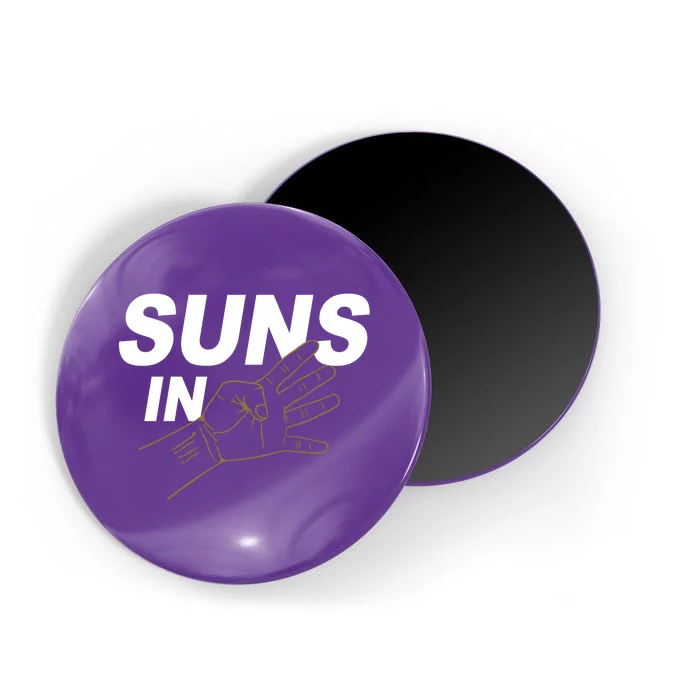 Suns In 4 Playoff Basketball Magnet