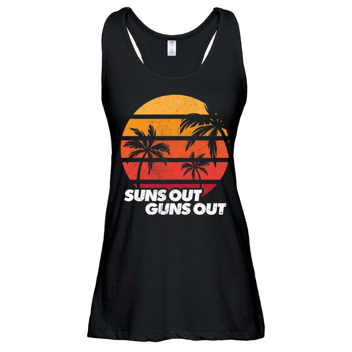 Suns Out Guns Out Ladies Essential Flowy Tank