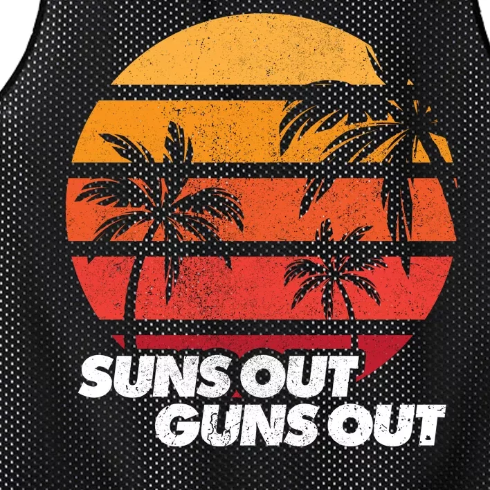 Suns Out Guns Out Mesh Reversible Basketball Jersey Tank