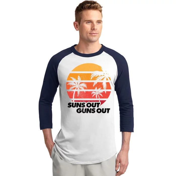 Suns Out Guns Out Baseball Sleeve Shirt