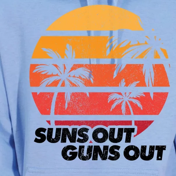 Suns Out Guns Out Unisex Surf Hoodie