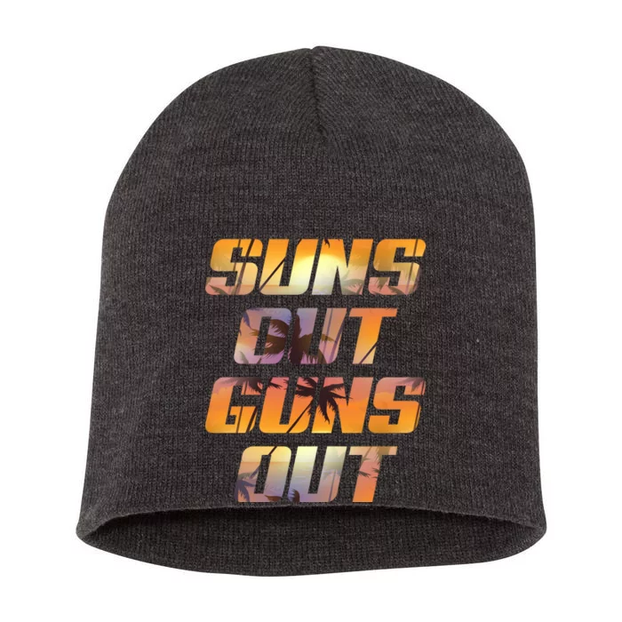 Suns Out Guns Out Summer Short Acrylic Beanie