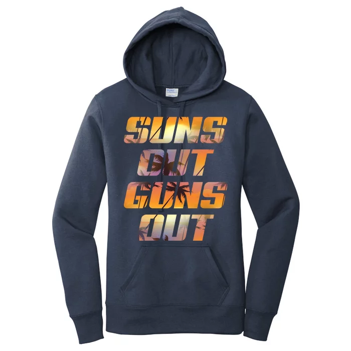 Suns Out Guns Out Summer Women's Pullover Hoodie