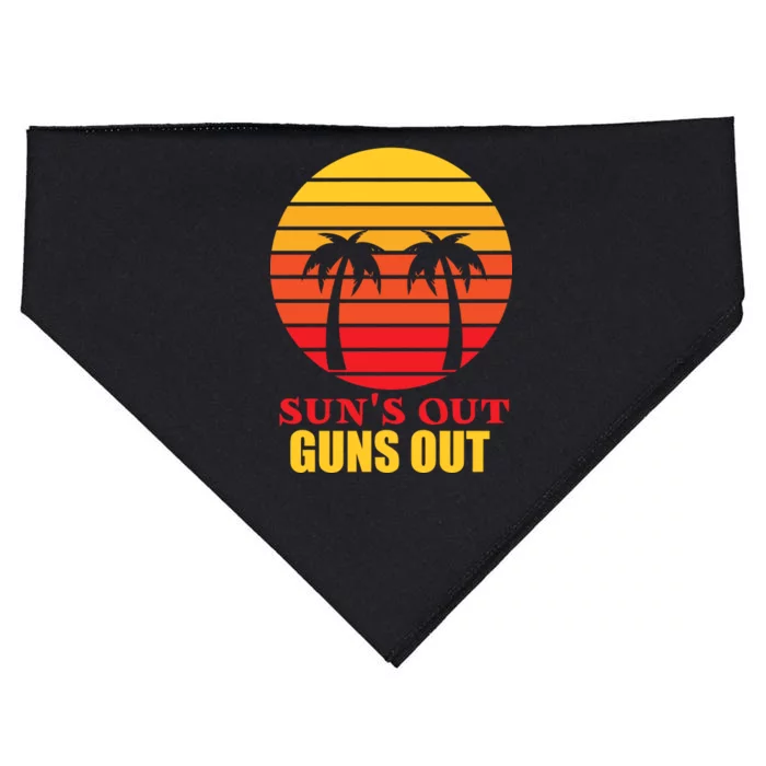 Sun's Out Guns Out Summer Party USA-Made Doggie Bandana