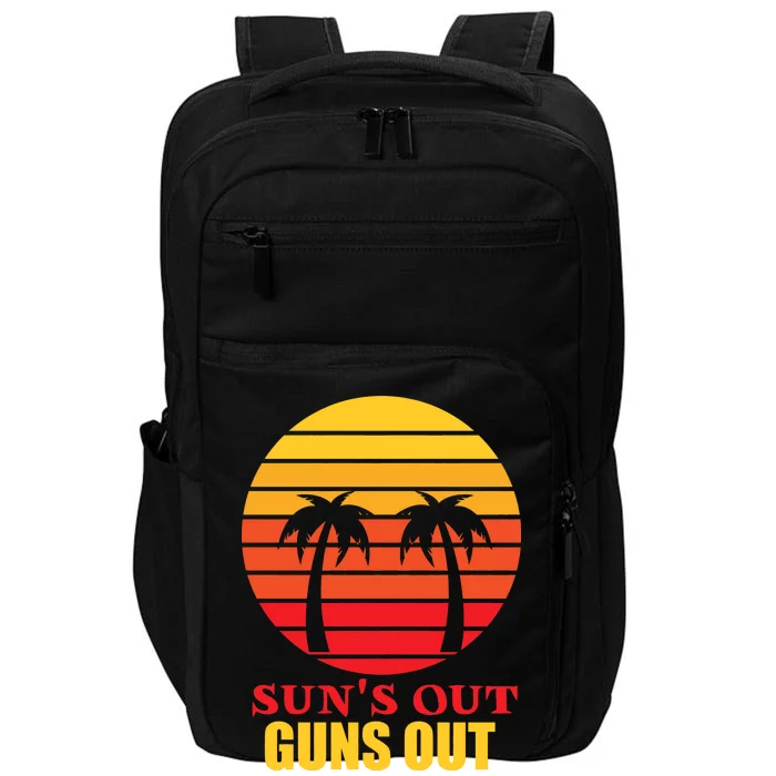 Sun's Out Guns Out Summer Party Impact Tech Backpack