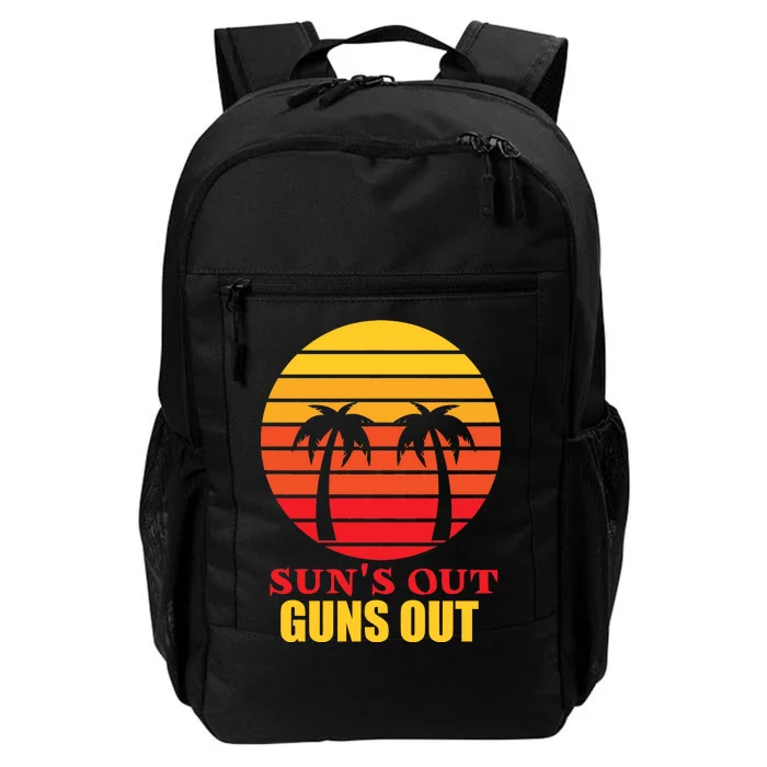 Sun's Out Guns Out Summer Party Daily Commute Backpack