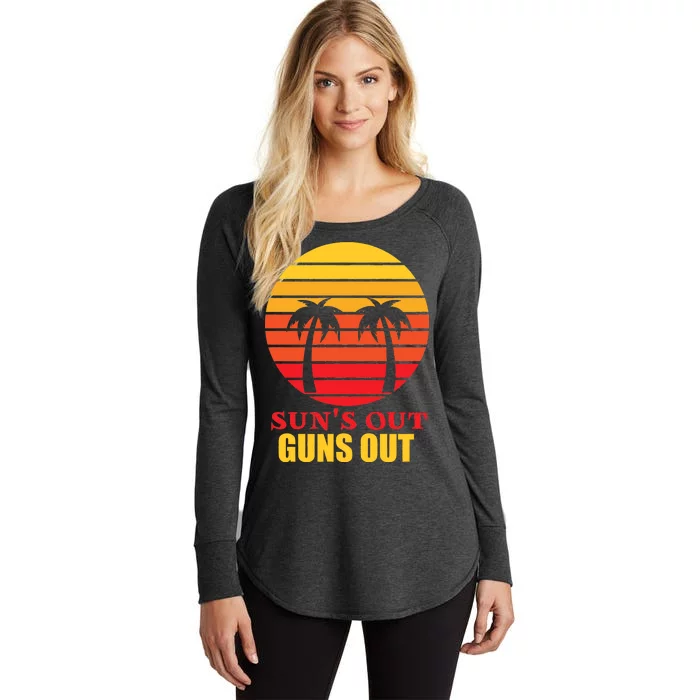 Sun's Out Guns Out Summer Party Women's Perfect Tri Tunic Long Sleeve Shirt