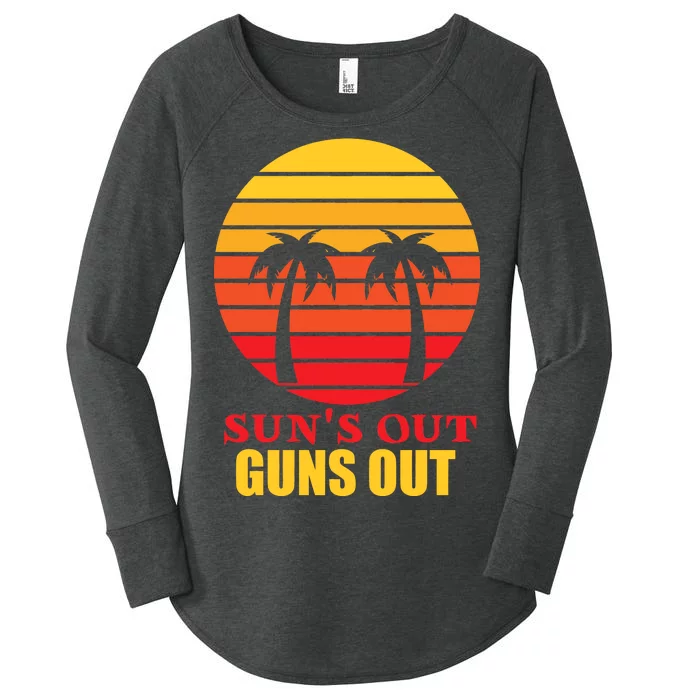 Sun's Out Guns Out Summer Party Women's Perfect Tri Tunic Long Sleeve Shirt