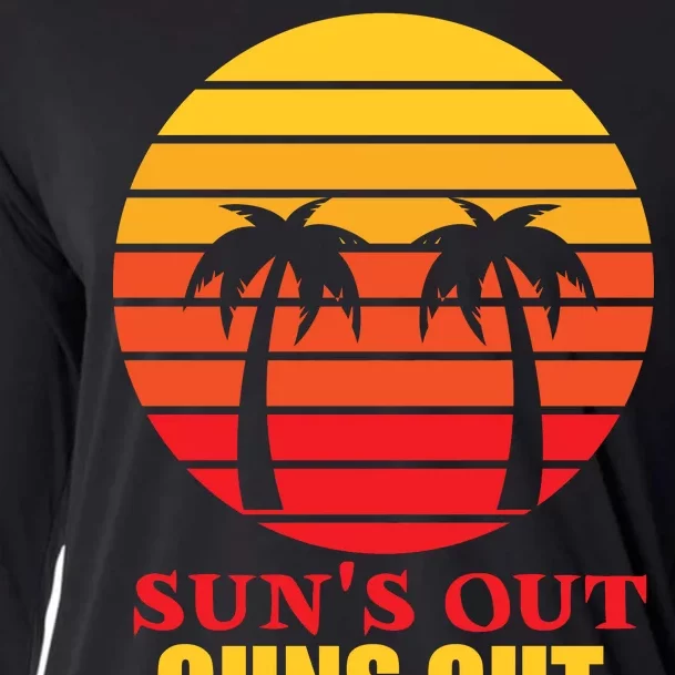 Sun's Out Guns Out Summer Party Cooling Performance Long Sleeve Crew