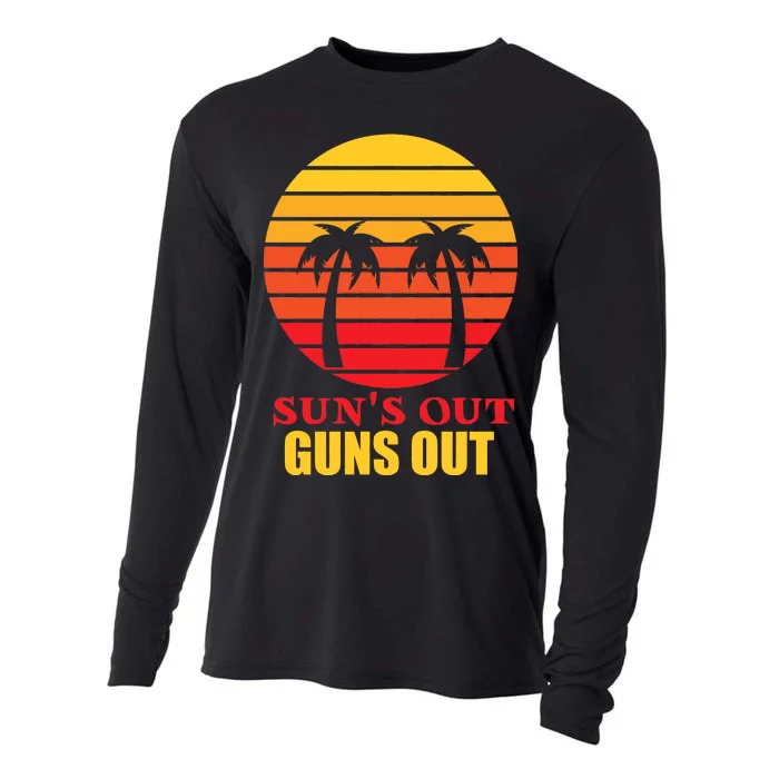 Sun's Out Guns Out Summer Party Cooling Performance Long Sleeve Crew