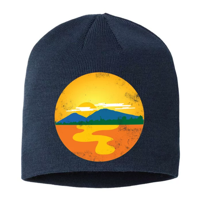 Sunset And Mountains 8 1/2in Sustainable Knit Beanie