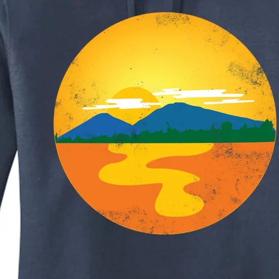 Sunset And Mountains Women's Pullover Hoodie