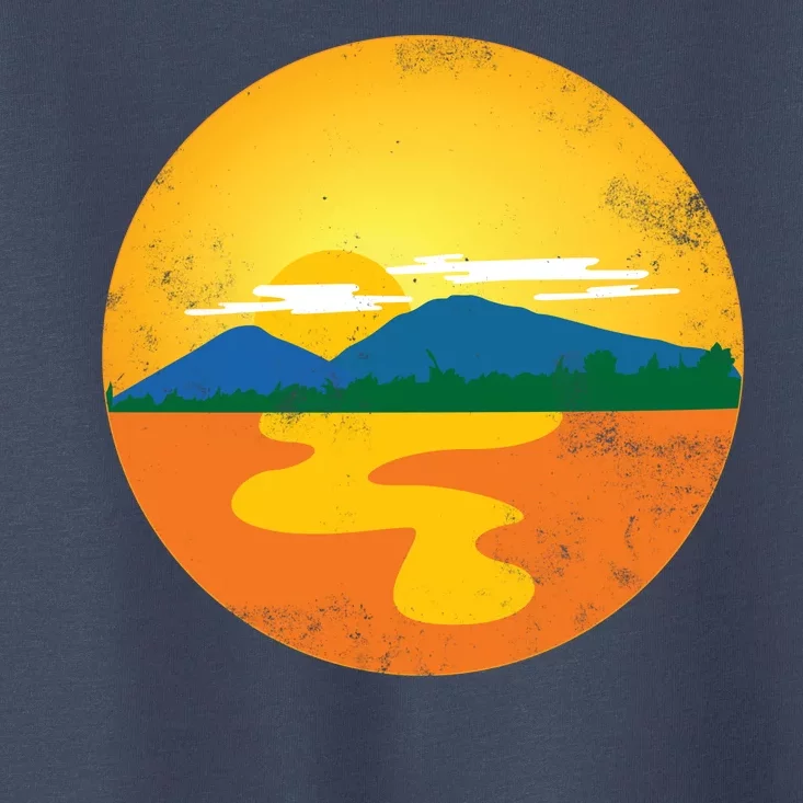 Sunset And Mountains Toddler T-Shirt