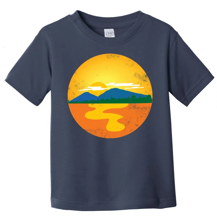 Sunset And Mountains Toddler T-Shirt