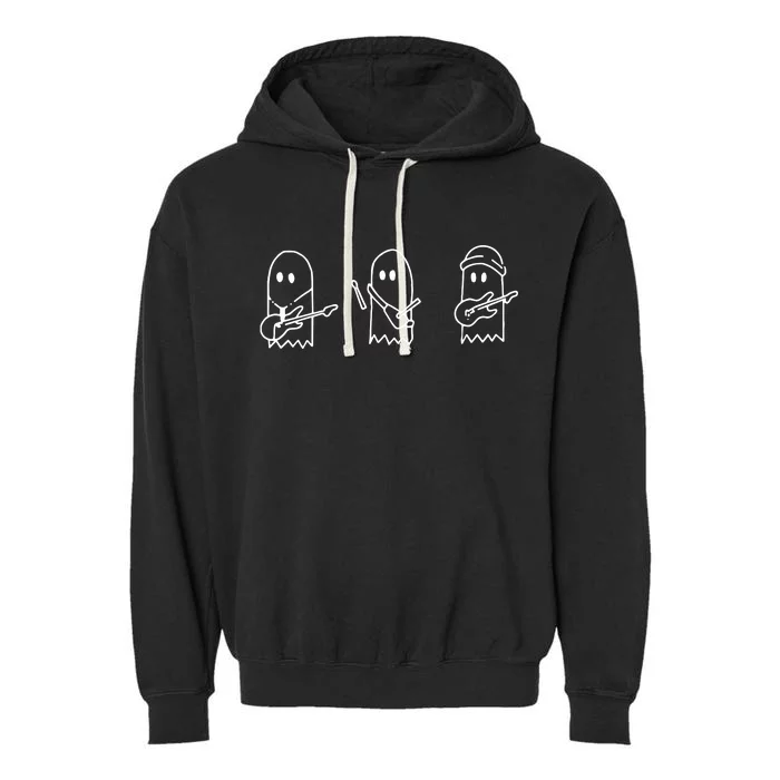 Sunset Curve Ghosts Band Garment-Dyed Fleece Hoodie