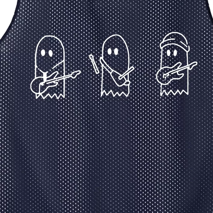 Sunset Curve Ghosts Band Mesh Reversible Basketball Jersey Tank