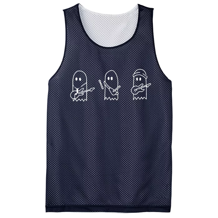 Sunset Curve Ghosts Band Mesh Reversible Basketball Jersey Tank