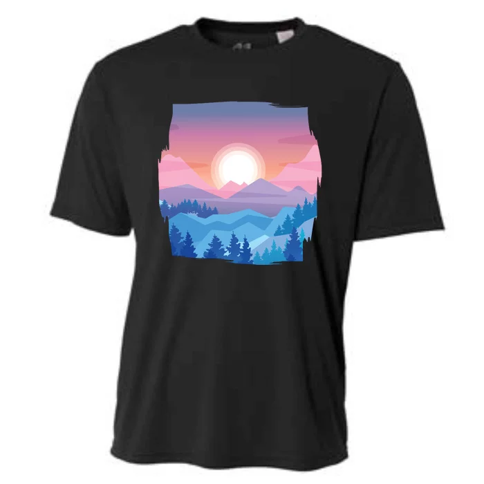 Sunset Mountain Cooling Performance Crew T-Shirt