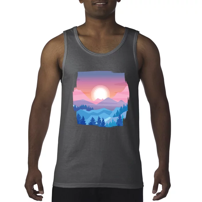 Sunset Mountain Tank Top