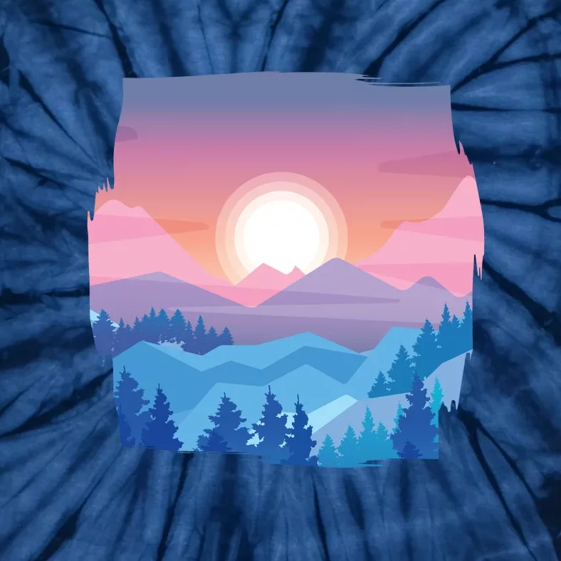 Sunset Mountain Tie-Dye T-Shirt