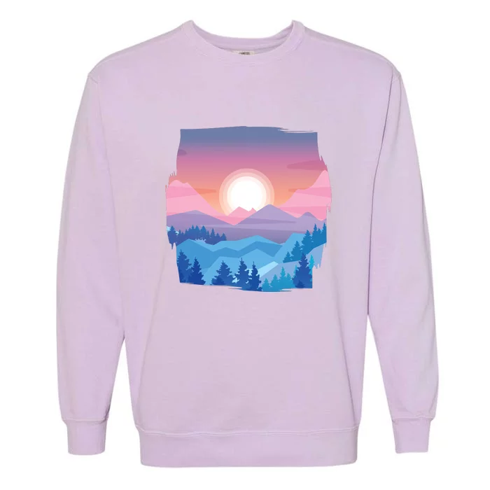 Sunset Mountain Garment-Dyed Sweatshirt