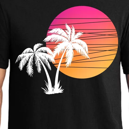 Sunset Palm Trees Pajama Set