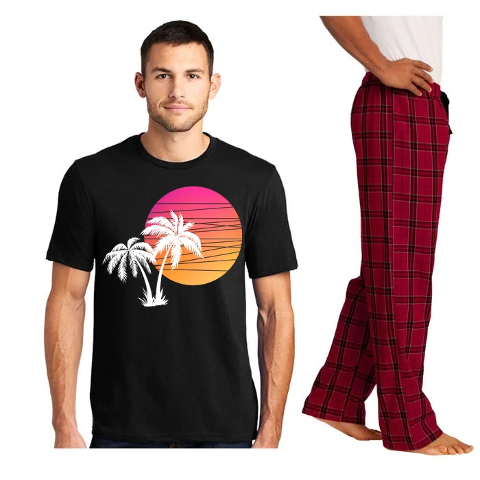 Sunset Palm Trees Pajama Set