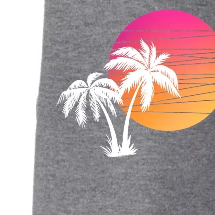 Sunset Palm Trees Doggie 3-End Fleece Hoodie