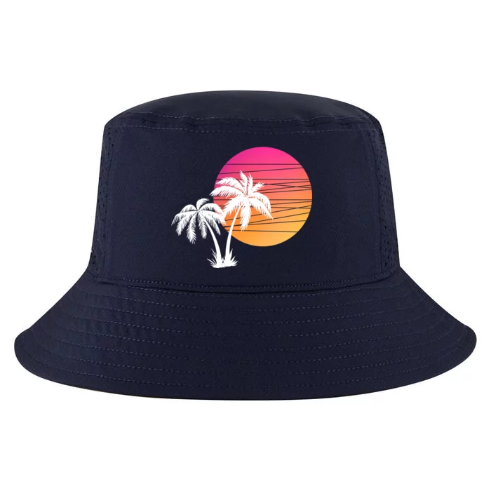 Sunset Palm Trees Cool Comfort Performance Bucket Hat