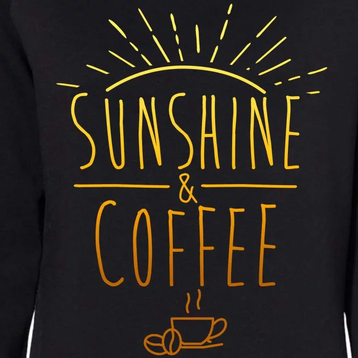 Sunshine And Coffee Womens California Wash Sweatshirt