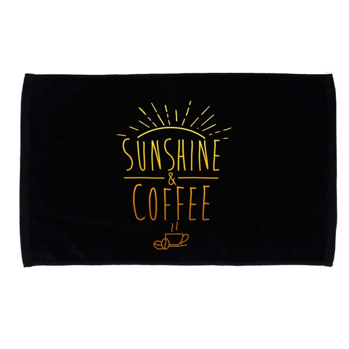 Sunshine And Coffee Microfiber Hand Towel