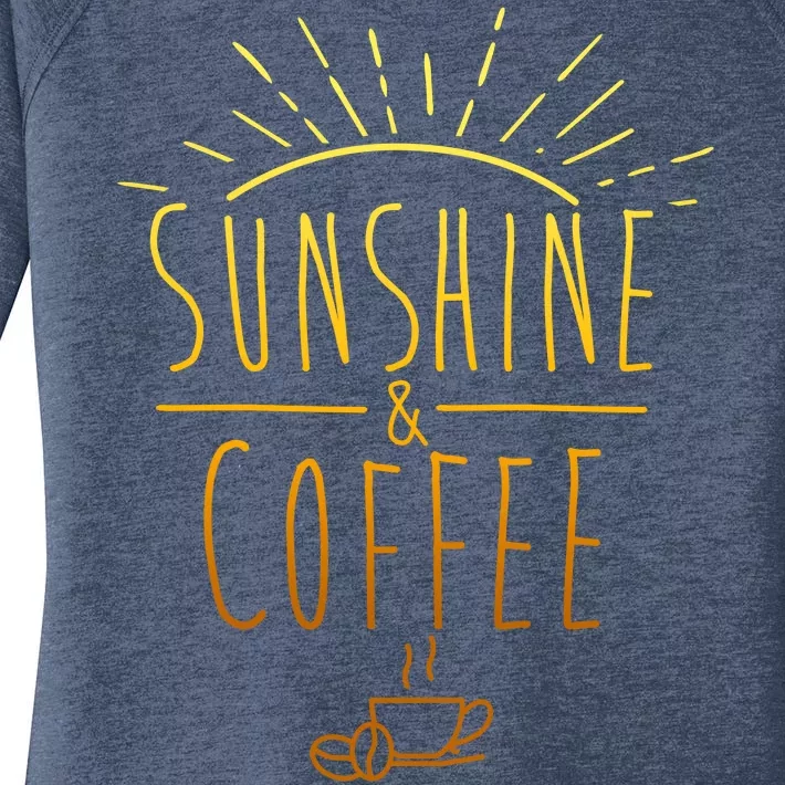 Sunshine And Coffee Women's Perfect Tri Tunic Long Sleeve Shirt