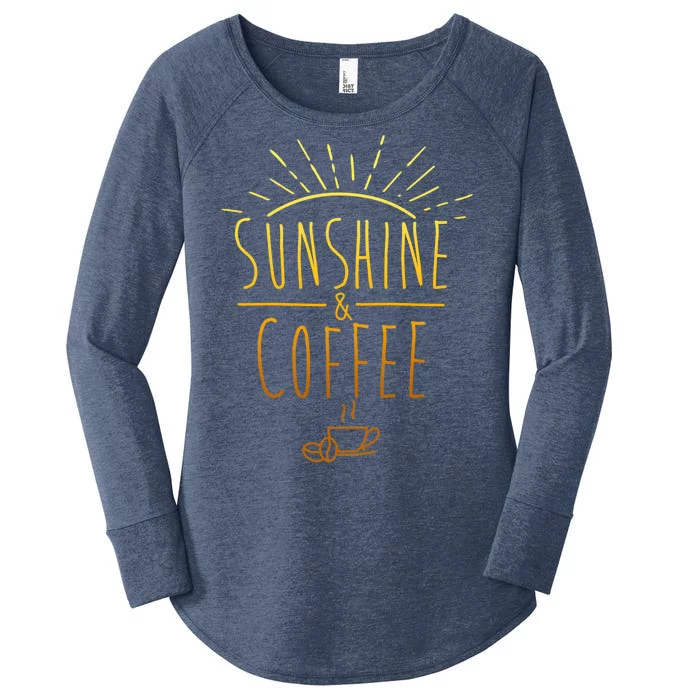 Sunshine And Coffee Women's Perfect Tri Tunic Long Sleeve Shirt