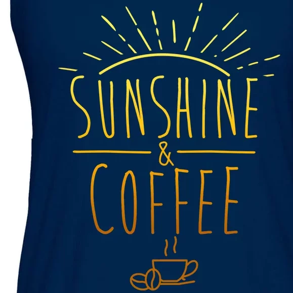 Sunshine And Coffee Ladies Essential Flowy Tank