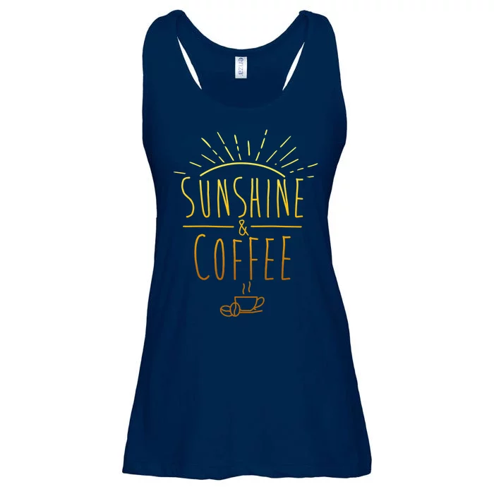 Sunshine And Coffee Ladies Essential Flowy Tank