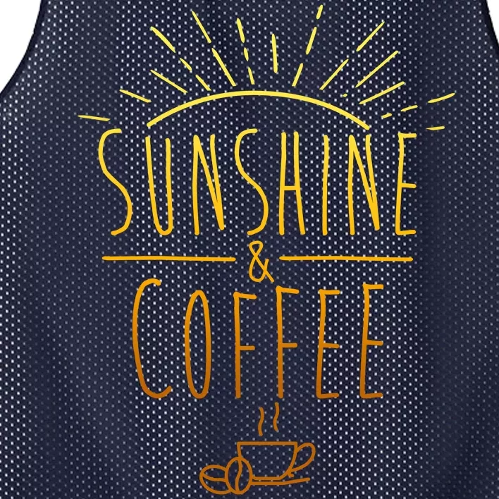 Sunshine And Coffee Mesh Reversible Basketball Jersey Tank