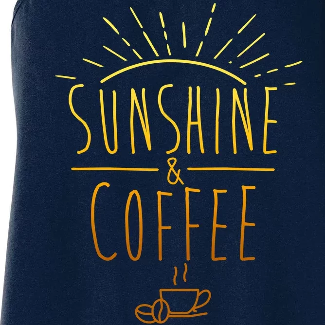 Sunshine And Coffee Women's Racerback Tank