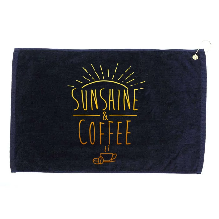 Sunshine And Coffee Grommeted Golf Towel