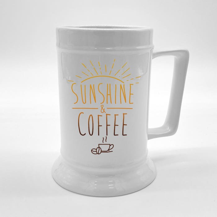 Sunshine And Coffee Front & Back Beer Stein