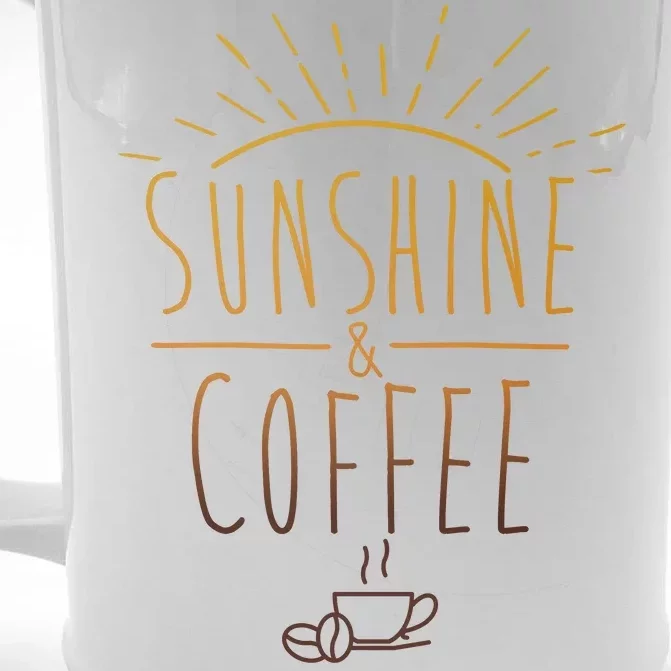 Sunshine And Coffee Front & Back Beer Stein