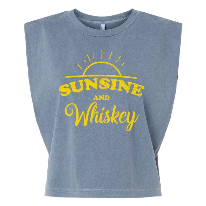 Sunshine And Whiskey Garment-Dyed Women's Muscle Tee