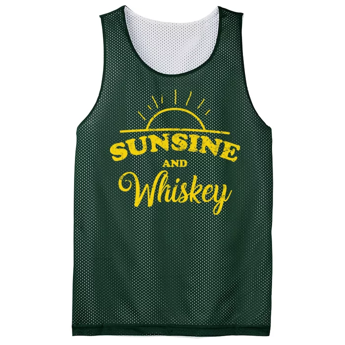 Sunshine And Whiskey Mesh Reversible Basketball Jersey Tank