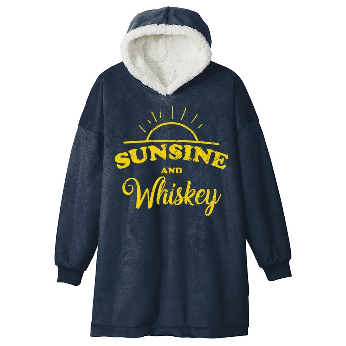 Sunshine And Whiskey Hooded Wearable Blanket