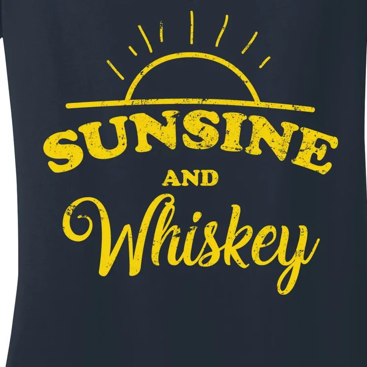 Sunshine And Whiskey Women's V-Neck T-Shirt